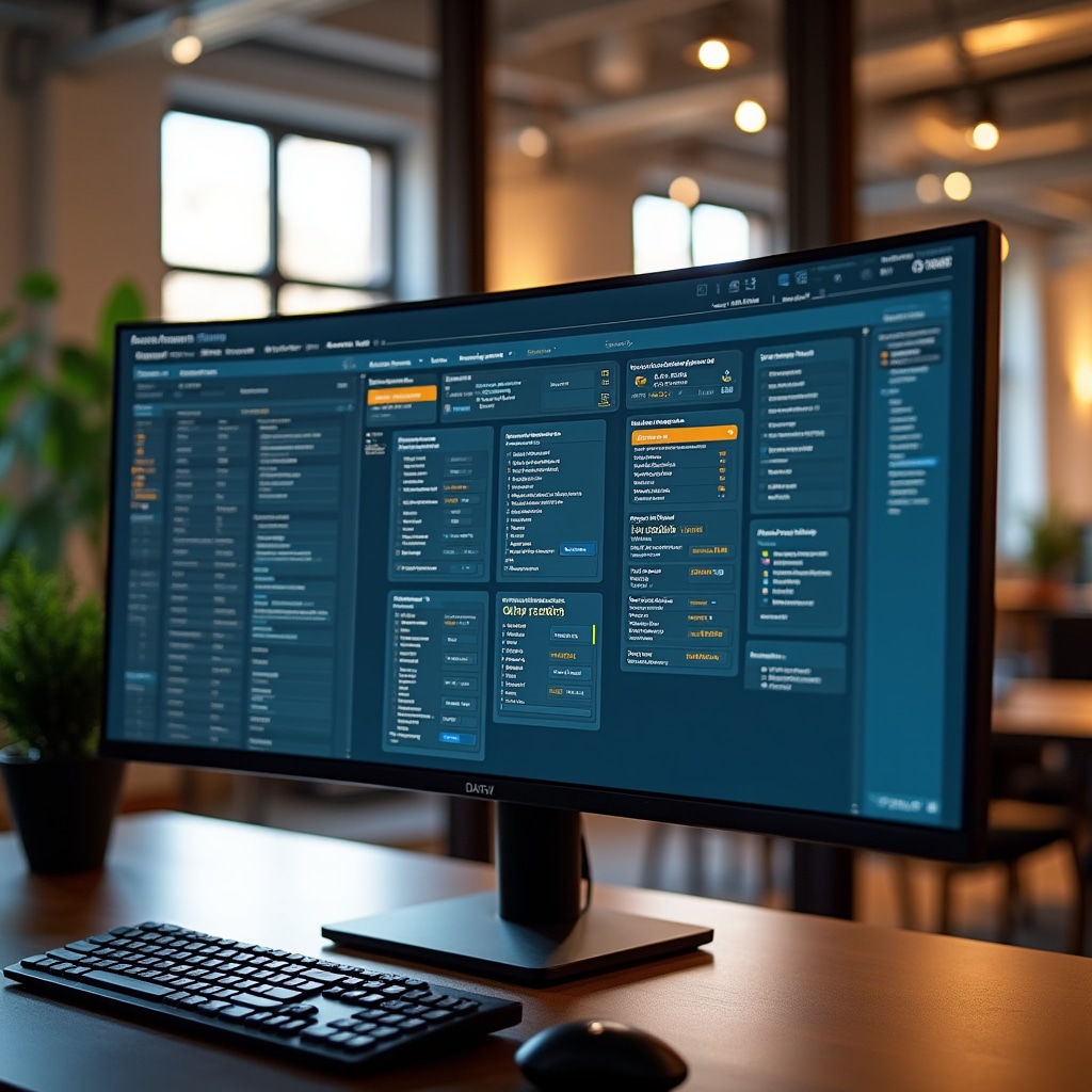 DATEV Software Konfiguration auf modernem Monitor